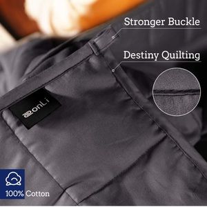 Weighted blanked in grey. Great for anti-anxiety!